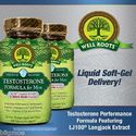 Well Roots Testosterone Formula for Men, 60 Liquid
