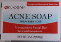Nu-Pore Acne Soap Transparent Facial Bar Compares 