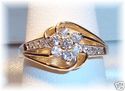 Vintage 14K Yellow Gold Diamond Ring (6 ½) 