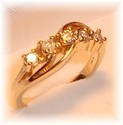 Vintage 14K Yellow Gold Diamond Ring (6½) 