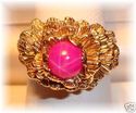 Vintage 14K Yellow Gold Pink Star Sapphire Ring (5