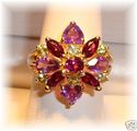 China HN 10K Gold Multi-Gem Ring (6 ¼) 