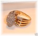 Gorgeous Vintage 10K Gold Diamond Ring (7 ¾) 