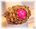 Vintage 14K Yellow Gold Pink Star Sapphire Ring (5