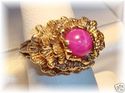 Vintage 14K Yellow Gold Pink Star Sapphire Ring (5