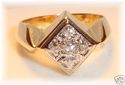 Vintage 14K Yellow & White Gold Diamond Ring (8½)