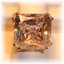 Enormous 14K Yellow Gold Clear Quartz Ring (7) 