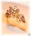 CG 417 10K Gold Cubic Zirconia Ring (7) 