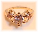 CG 417 10K Gold Cubic Zirconia Ring (7) 