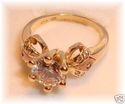 CG 417 10K Gold Cubic Zirconia Ring (7) 