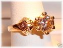 CG 417 10K Gold Cubic Zirconia Ring (7) 