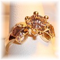 CG 417 10K Gold Cubic Zirconia Ring (7) 