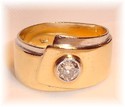 Vintage 750 18K Gold ¼ct Diamond Ring (6) 