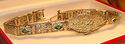 Edwardian Antique 14K Gold Diamond-Emerald Bracele