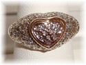 Vintage 10K Gold Pavè-Set Diamond Ring (6¼) 