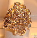 Vintage 10K White Gold .1875ct Diamond Ring (7¾) 