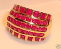 Vintage 10K Yellow Gold Ruby Ring (7¼) 