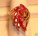 Vintage CHA 14K Yellow Gold Ruby Ring (6¾) 