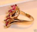 Vintage CHA 14K Yellow Gold Ruby Ring (6¾) 