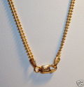 Italian 585 14K Yellow Gold Beaded Necklace, 18”