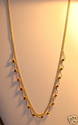 Italian 585 14K Yellow Gold Beaded Necklace, 18”