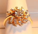 Vintage 14K Gold .375ct Diamond Ring (6½) 