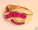 Vintage 14K Yellow Gold Ruby Ring (7¼) 