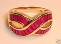 Vintage 14K Yellow Gold Ruby Ring (7¼) 