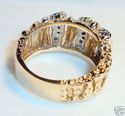 Vintage FM 14K Gold Diamond Nugget Ring (6¼) 