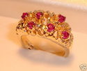 Vintage 14K Yellow Gold Ruby Ring (6) 