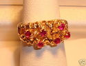 Vintage 14K Yellow Gold Ruby Ring (6) 