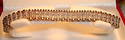 Vintage 10K Solid Gold Diamond Bracelet, 7”