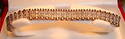 Vintage 10K Solid Gold Diamond Bracelet, 7”