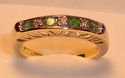 I LOVE YOU 10K Gold Emerald & Diamond Ring (5¾)