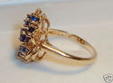 Vintage 14K Yellow Gold Sapphire Ring (6) 