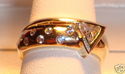 Dazzling 10K Yellow Gold Cubic Zirconia Ring (7) 