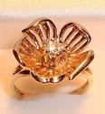 Vintage  Ultragem 14K Gold Diamond Ring (6¾) 