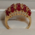 Vintage 10K Yellow Gold Ruby Ring (7¾) 