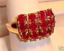 Vintage 10K Yellow Gold Ruby Ring (7¾) 