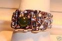 Vintage Uncas Mfg. Co. Sterling Silver Jade Ring (