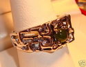 Vintage Uncas Mfg. Co. Sterling Silver Jade Ring (