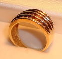 Vintage 10K Yellow Gold .968 TW Diamond Ring (7½)