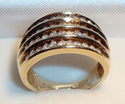 Vintage 10K Yellow Gold .968 TW Diamond Ring (7½)