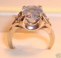 Vintage 14K White Gold Aquamarine & Diamond Ring (