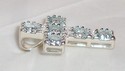 China 925 Rhodium Plated Sterling Silver Topaz Cro