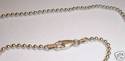 Italy 925 Sterling Silver Beaded Necklace, 18” 