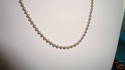 Italy 925 Sterling Silver Beaded Necklace, 18” 