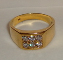 Vintage 18K Yellow Gold 3/4ct Diamond Ring (10¼) 