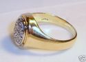 Vintage 14K Gold Pavé Set Diamond Ring (7½) 