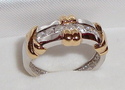 Vintage 14K White & Yellow Gold Diamond Ring (6) 